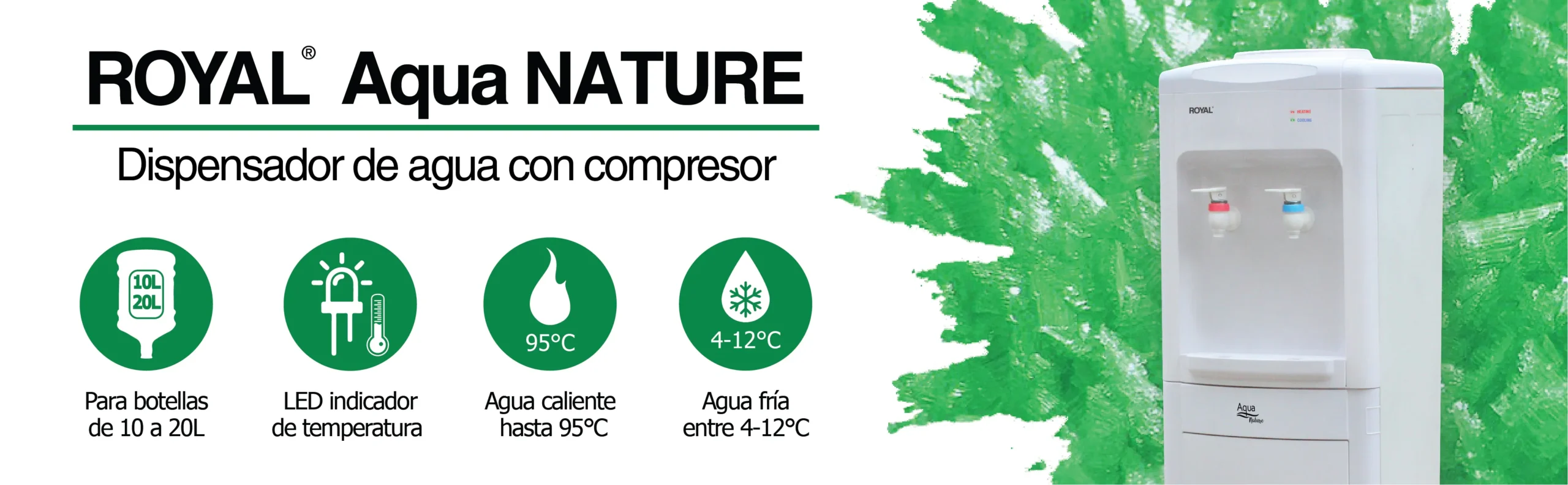 Royal Consumer Aqua Nature | Dispensador de Agua Eficiente con Sistema de Refrigeración Avanzado - Imagen 6