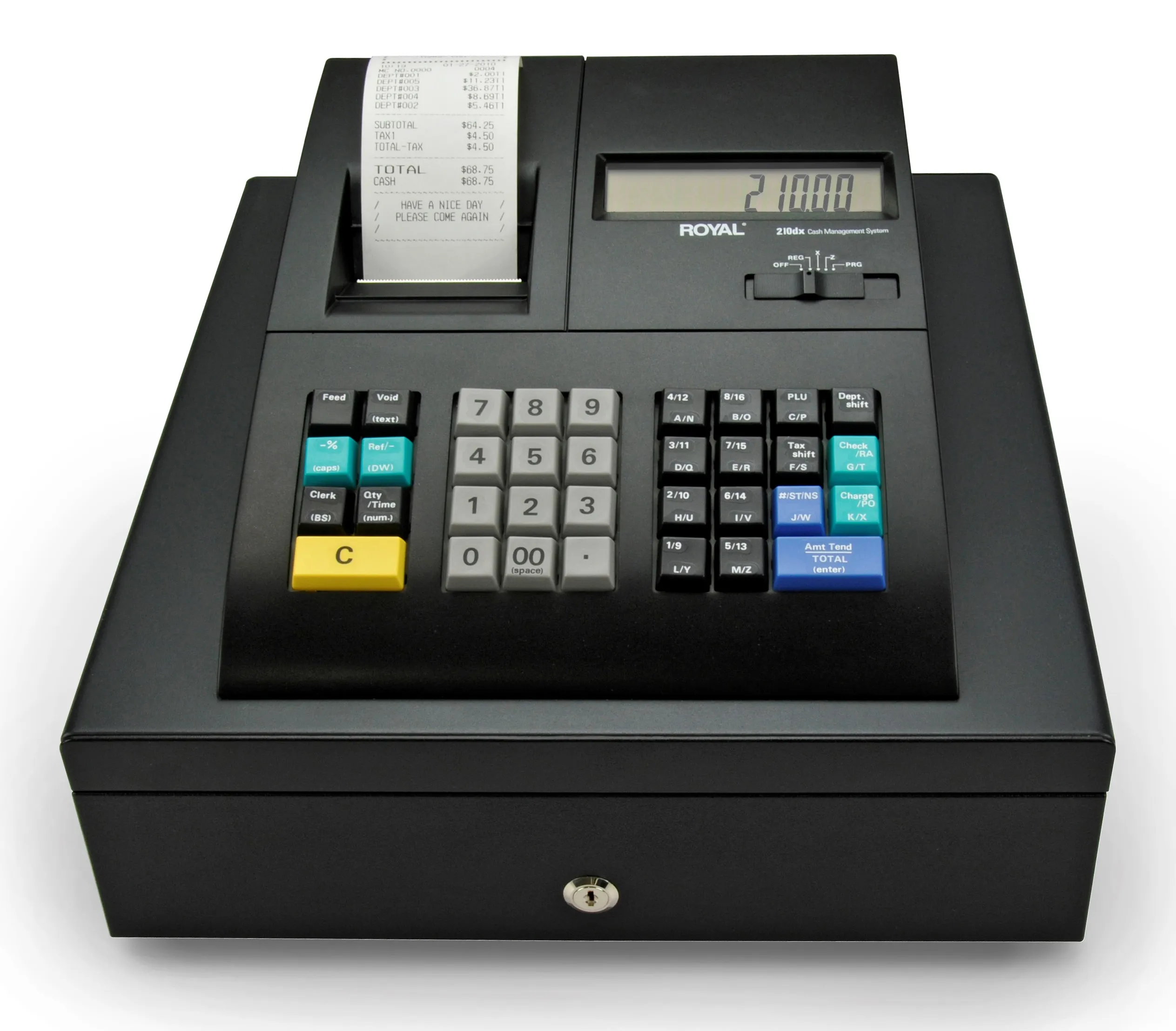 Caja Registradora Electrónica Royal 210DX con Impresora Térmica y Pantalla LCD Doble