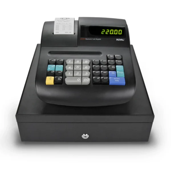 Caja Registradora Electrónica Royal 220DX con Impresora Térmica y Pantalla LCD Doble