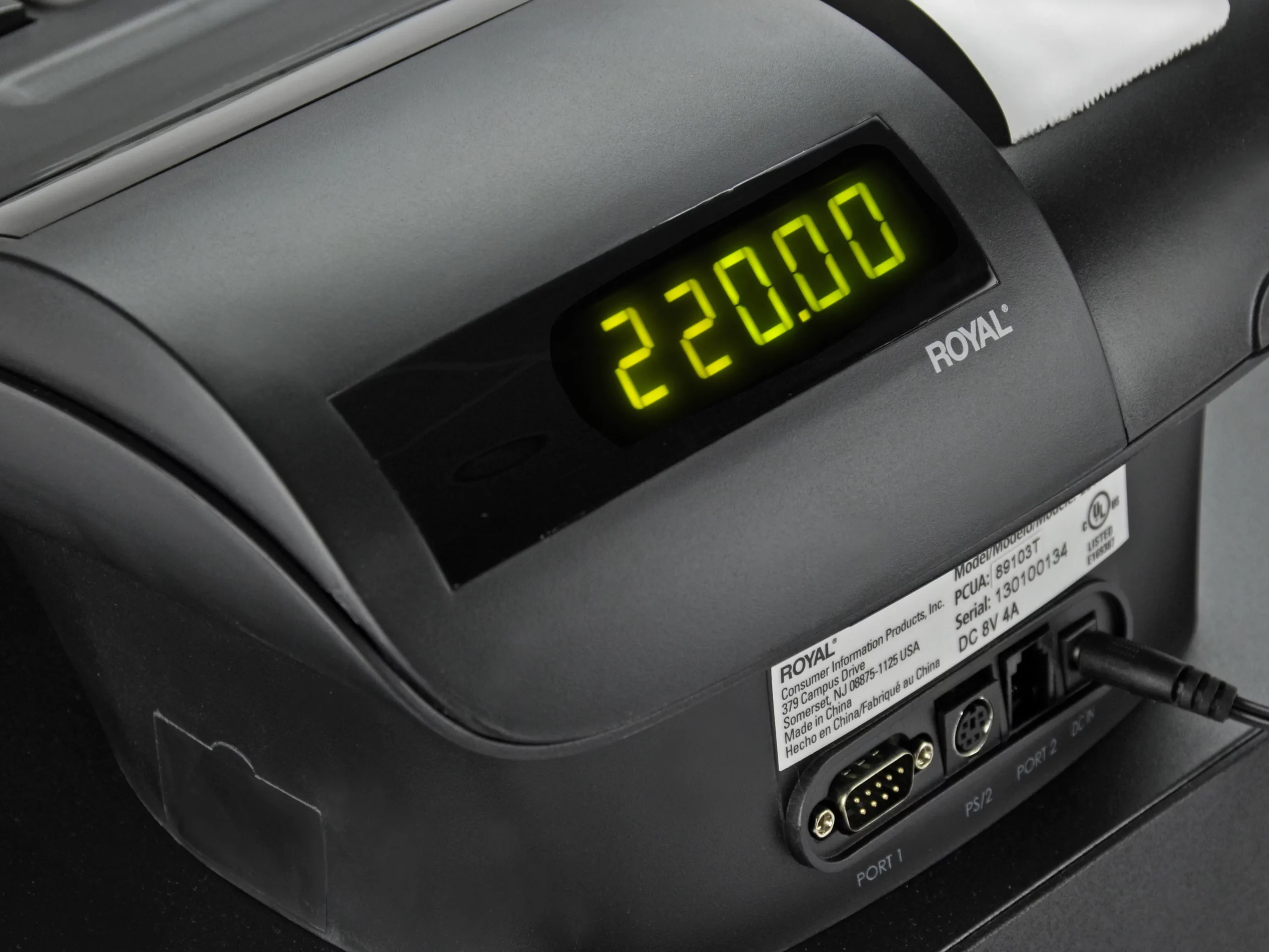 Royal 220DX | Caja Registradora Electrónica con Impresora Térmica - Imagen 5