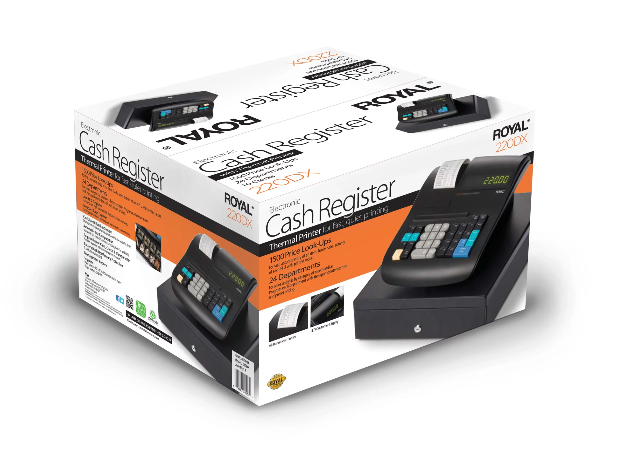 Royal 220DX | Caja Registradora Electrónica con Impresora Térmica - Imagen 7