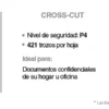 Representación del corte de trituradoras Royal