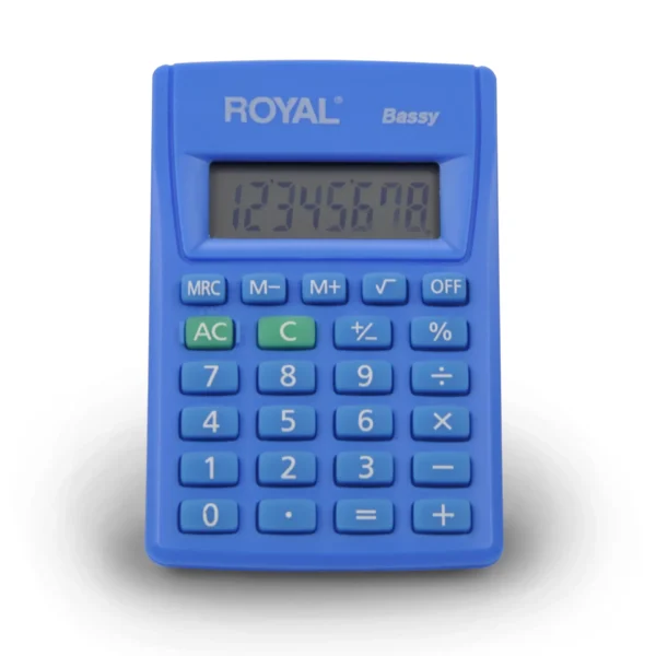 Calculadora de Bolsillo Royal Bassy con Pantalla de 8 Dígitos