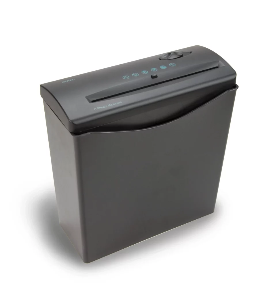 Royal Consumer JS55 Trituradora de Papel, corta hasta 6 hojas, depósito de 10 litros