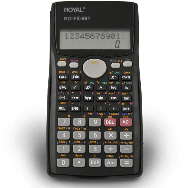 Calculadora Científica Royal RO-FX-991 con Pantalla de 2 Líneas y 401 Funciones
