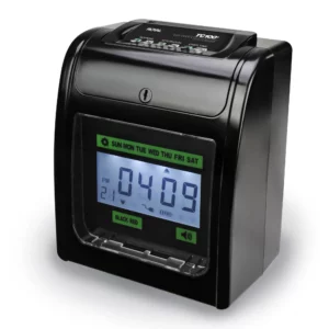Reloj Checador Electrónico Royal TC100+ con Impresora Térmica y Pantalla LCD