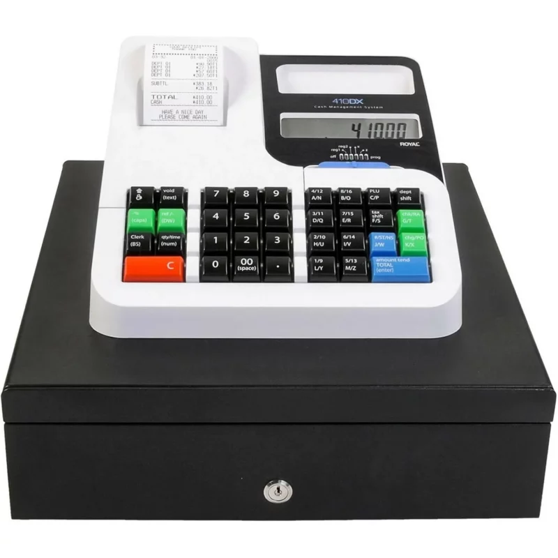 Royal Consumer 410DX | Caja Registradora Compacta y Funcional para Pequeños Negocios con 2000 PLUs