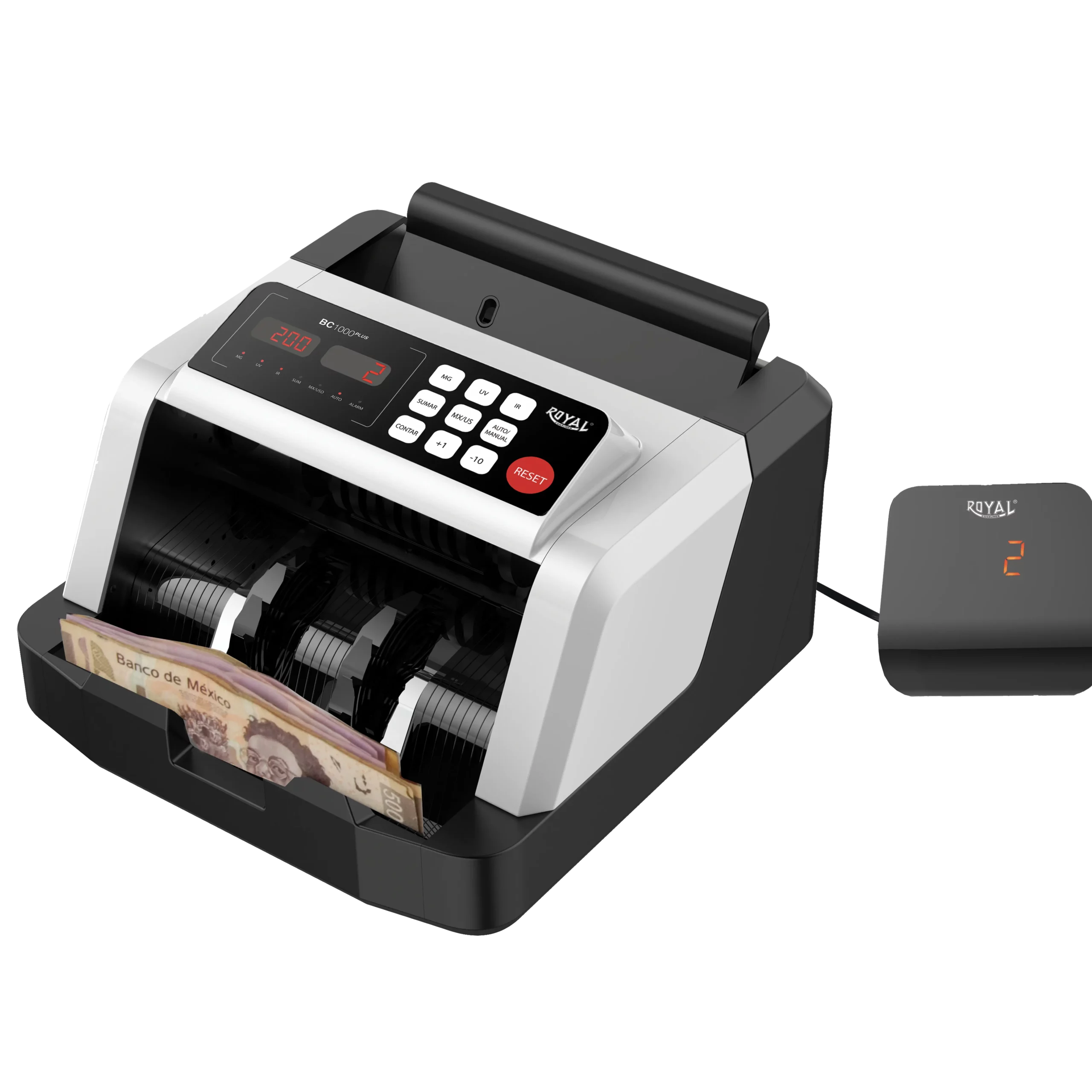 Royal Consumer BC1000 Plus: Contador de Billetes de Alta Velocidad con Detección UV/MG - Imagen 2