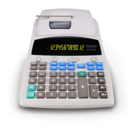 Calculadora Royal CA1100 con impresora de 12 dígitos y funciones avanzadas
