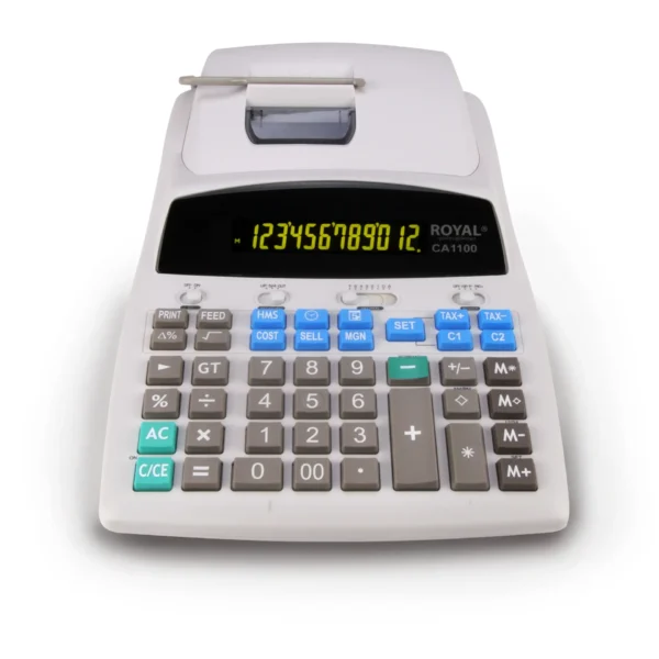 Calculadora Royal CA1100 con impresora de 12 dígitos y funciones avanzadas