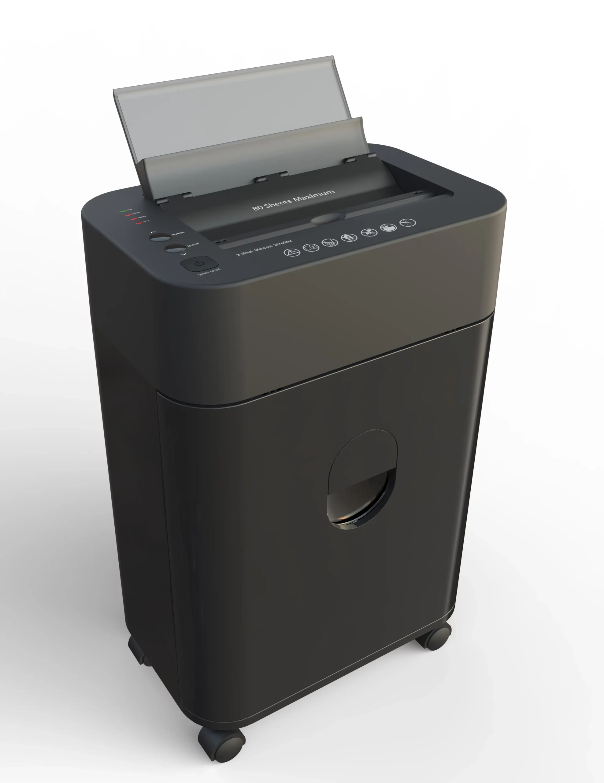Trituradora de papel Royal ASF80 con sistema de auto-alimentación de 80 hojas y tecnología de micro-corte.