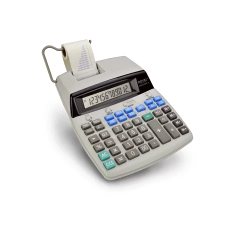 Calculadora de Escritorio Royal Print 44 con Impresora de 12 Dígitos e Impresión Bicolor