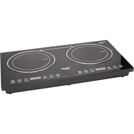 Parrilla de Inducción Royal IC2000 de Doble Quemador con Superficie de Cristal Templado