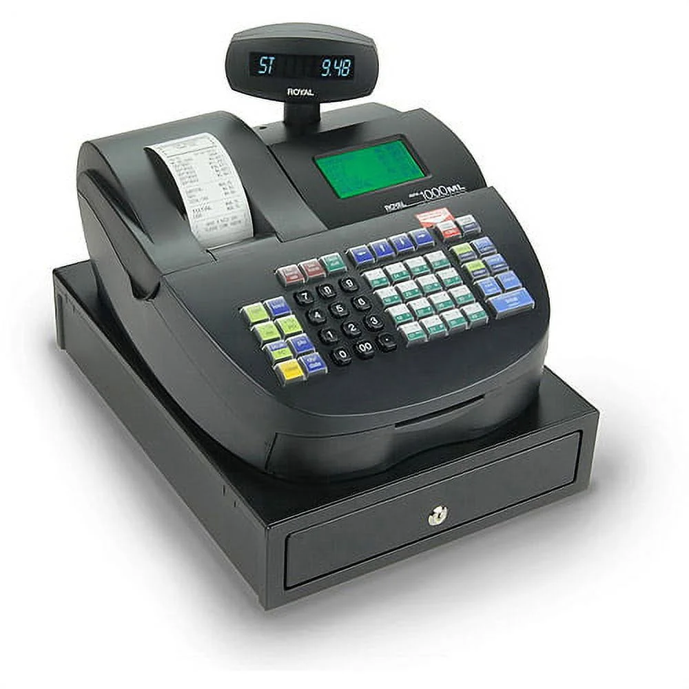 Caja Registradora Electrónica Royal Alpha 1000ML con Pantalla LCD y Funciones Avanzadas