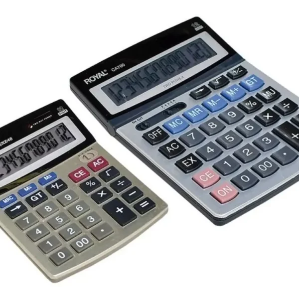 Paquete de Calculadoras Royal OFFICE PACK CA700A/CE250 con Modelos de Escritorio y Compacto