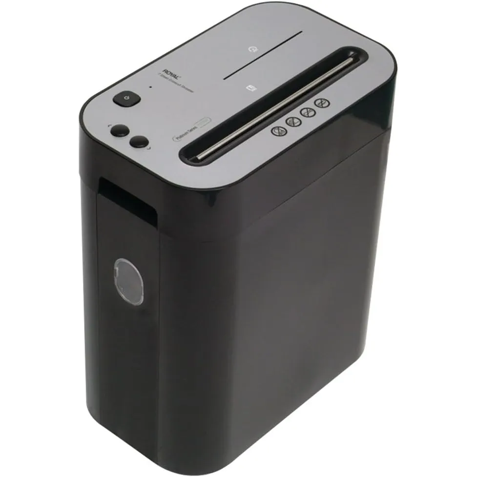 Trituradora de Papel Royal PX70MX de Corte Cruzado con Capacidad para 7 Hojas Negro