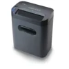 Royal Consumer 100X trituradora de papel vertical corte cruzado, 10 hojas, destruye tarjetas y CDs, cesta con ventana, peso 7,23 kg, dimensiones 26,2×36,8×47 cm.