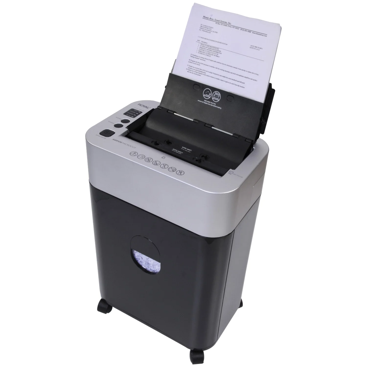Royal Consumer AQ9100: Trituradora Automática de 100 Hojas y Micro-Corte Ultra Silenciosa - Imagen 2