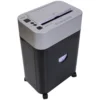 Trituradora Royal AQ9100 mostrando la charola de auto-alimentación abierta para 100 hojas y panel de indicadores LED.
