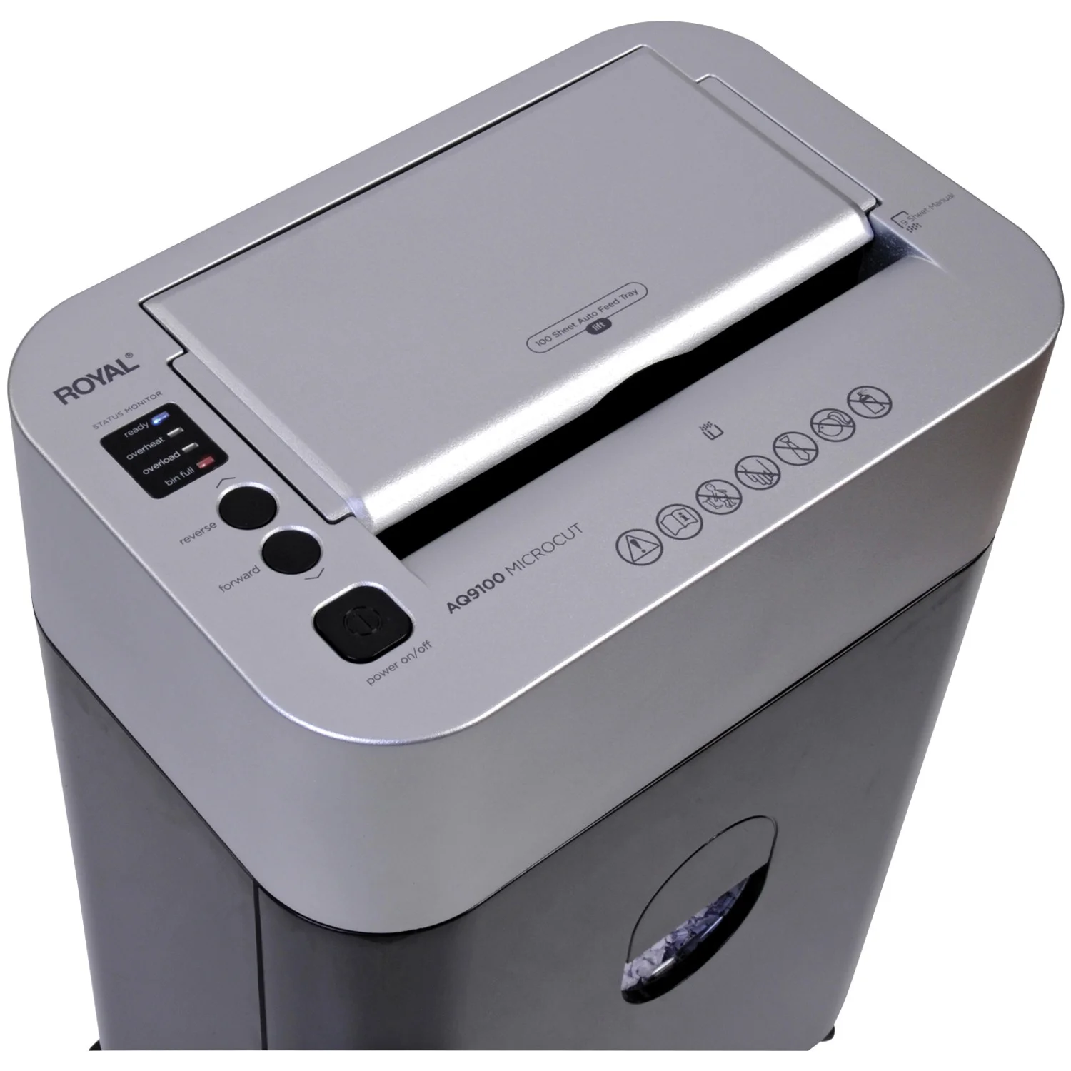 Royal Consumer AQ9100: Trituradora Automática de 100 Hojas y Micro-Corte Ultra Silenciosa - Imagen 4