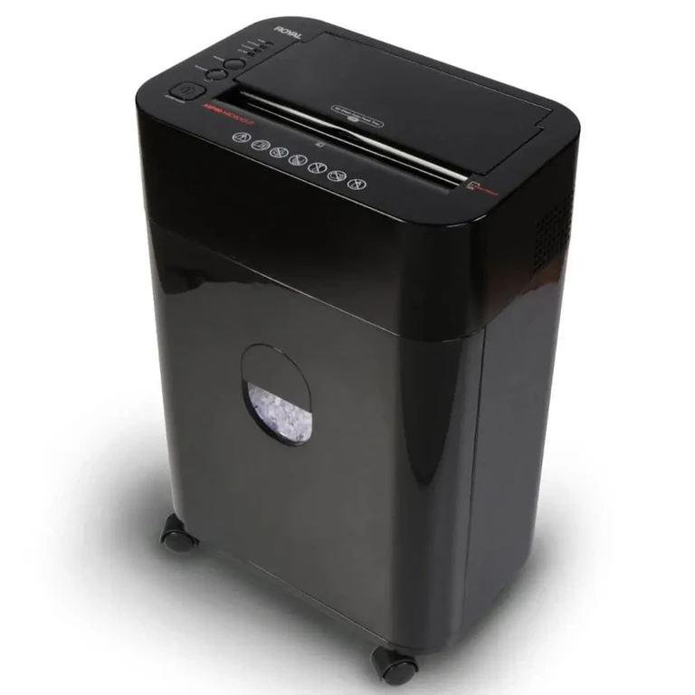Trituradora de papel Royal Consumer ASF100 con sistema de auto-alimentación para oficina profesional.