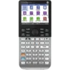 Calculadora graficadora HP Prime G2 con pantalla táctil a color mostrando una gráfica 3D y cuerpo metálico.
