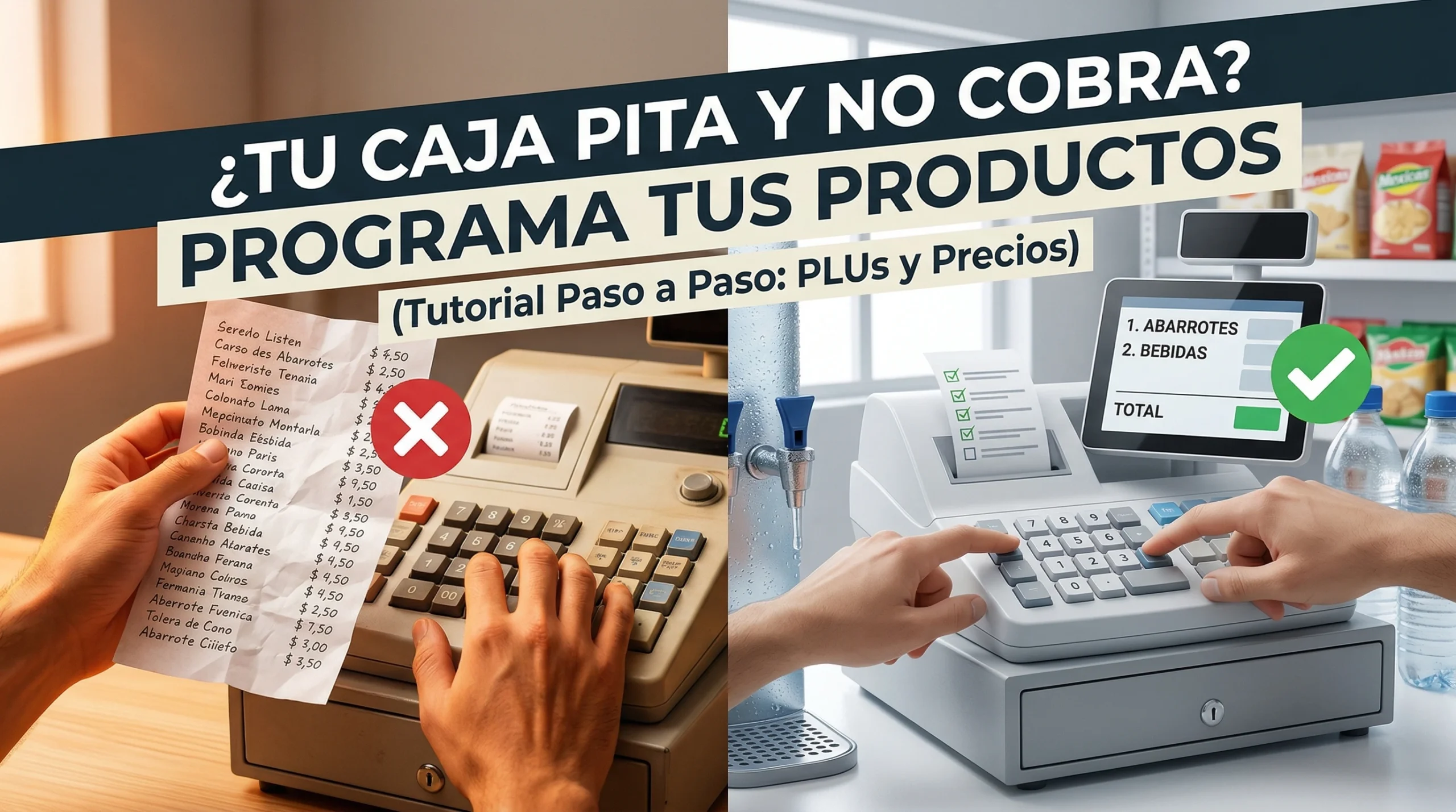 Configurar PLUs caja registradora Royal