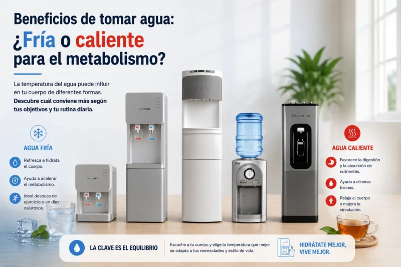 Beneficios de tomar agua: ¿Fría o caliente para el metabolismo?