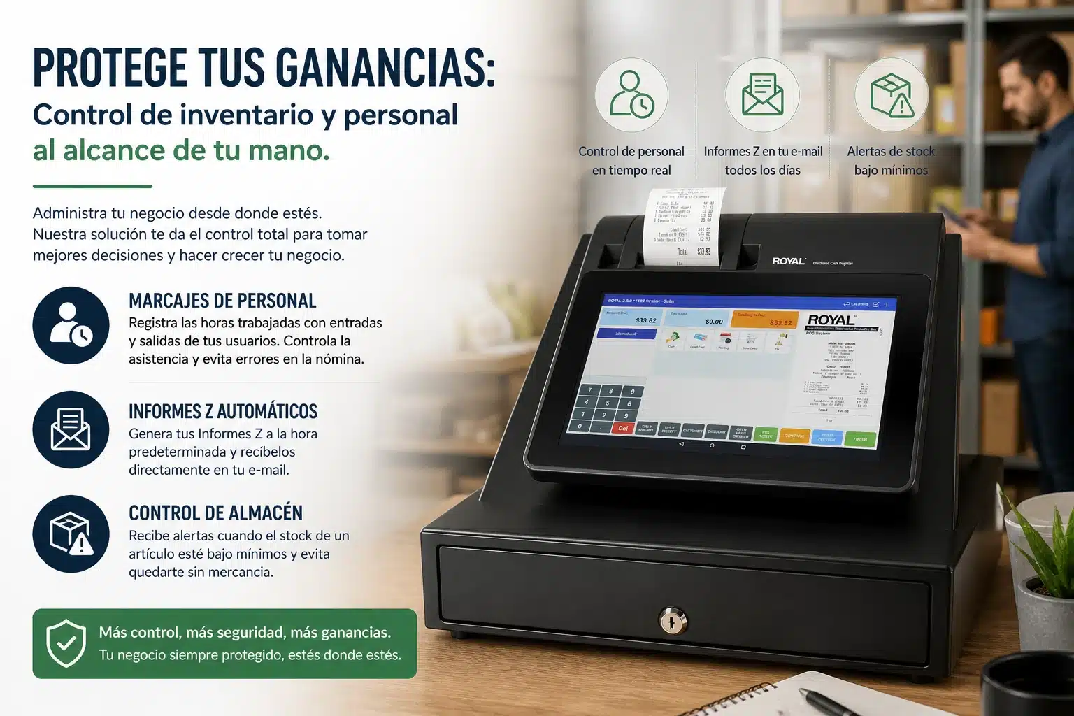 Protege tus ganancias: Control de inventario y personal