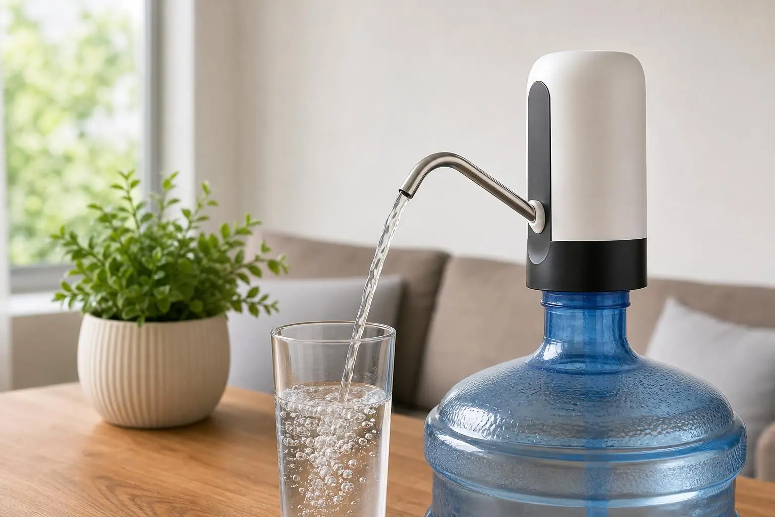 Persona revisando opciones para elegir una bomba de agua portátil según sus necesidades