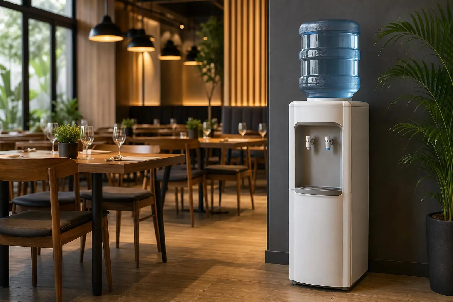 Dispensador de agua para restaurante en Monterrey, ideal para servir agua de forma práctica y profesional