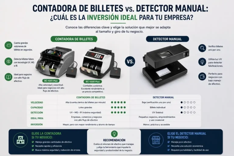 comparacion contadoras de billetes royal deteccion de billetes falsos para empresas