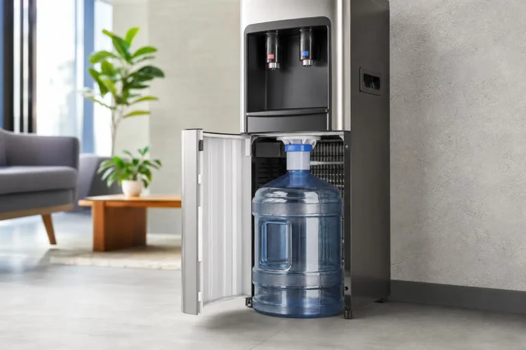 Dispensador de agua Royal Aqua de carga inferior que facilita vaciar el garrafón