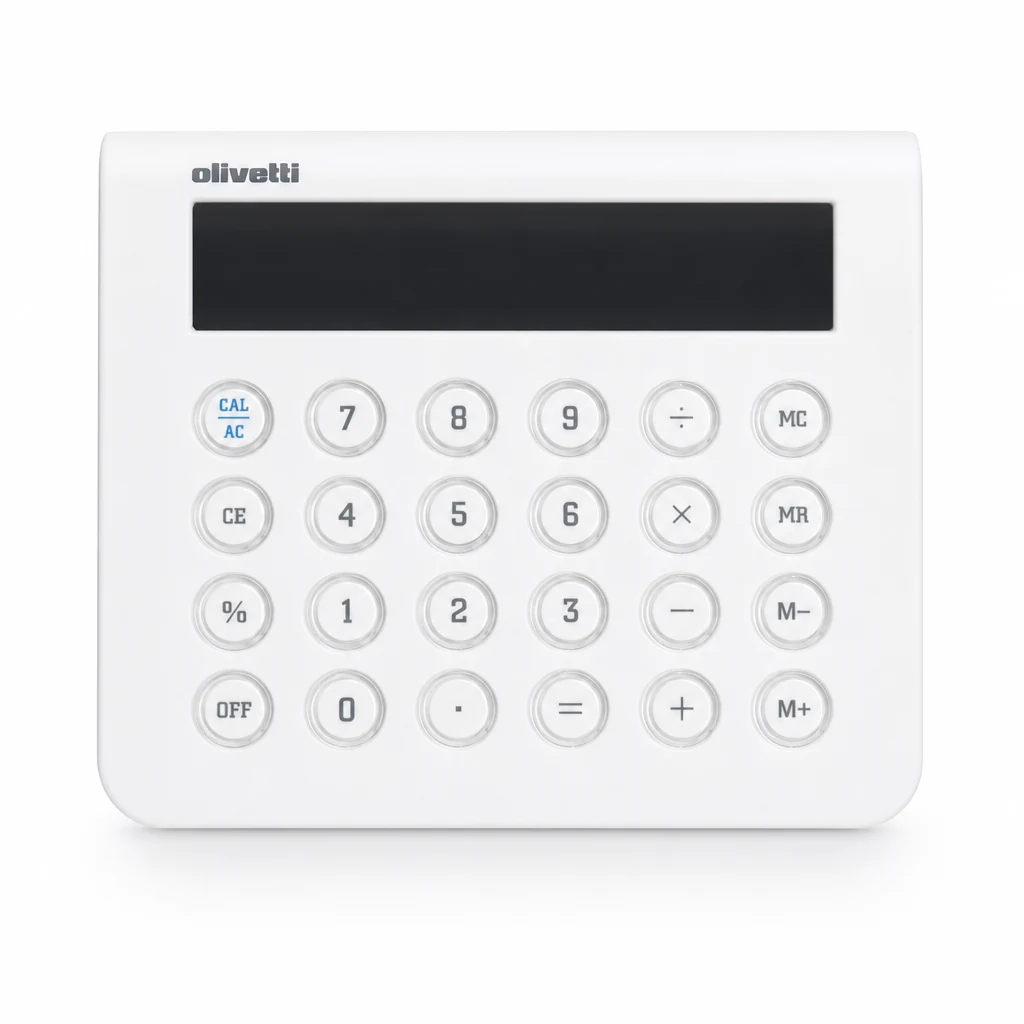 Olivetti iCalculator Desktop: Calculadora de Escritorio de 10 Dígitos