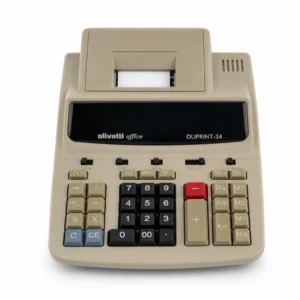 Olivetti Oliprint 34: Calculadora con Impresora de 12 Dígitos e Impresión Bicolor