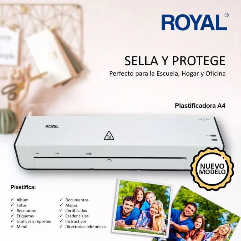 Plastificadora Laminadora Royal A4 para proteger tus documentos