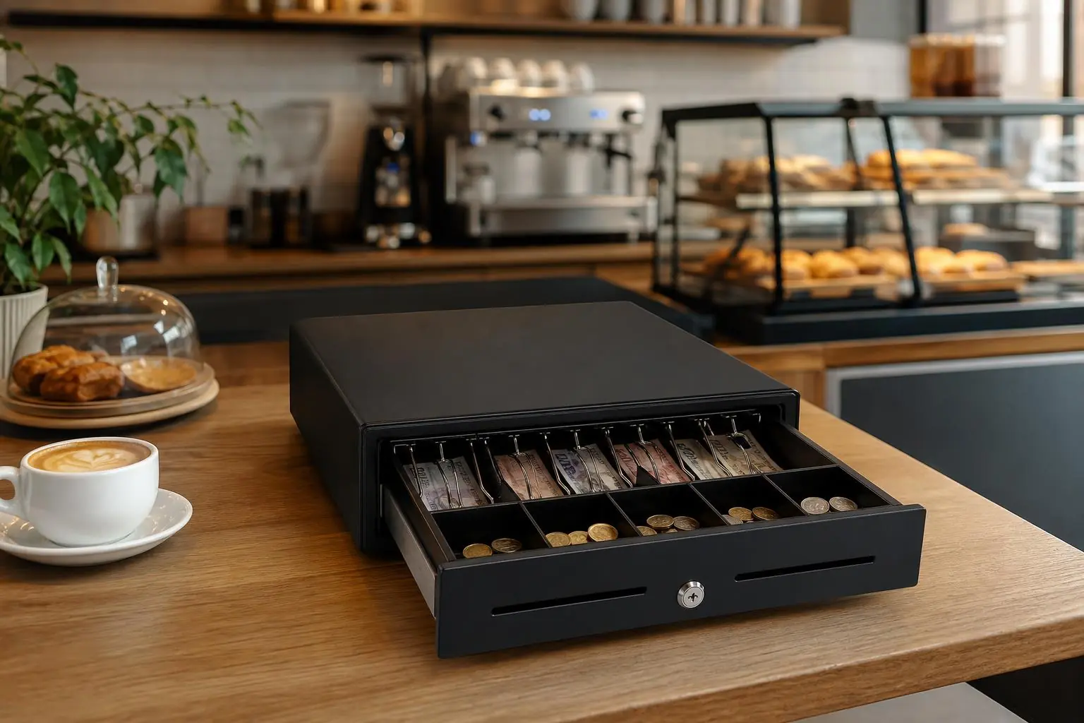 Caja registradora Royal 240DX para agilizar operaciones en cafeterías