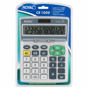 Royal CE1000: Calculadora de Escritorio de 12 Dígitos con Gran Total y Margen de Utilidad