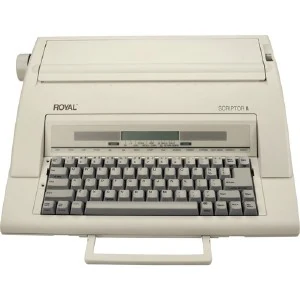 Máquina de escribir electrónica Royal Scriptor II con pantalla y asa